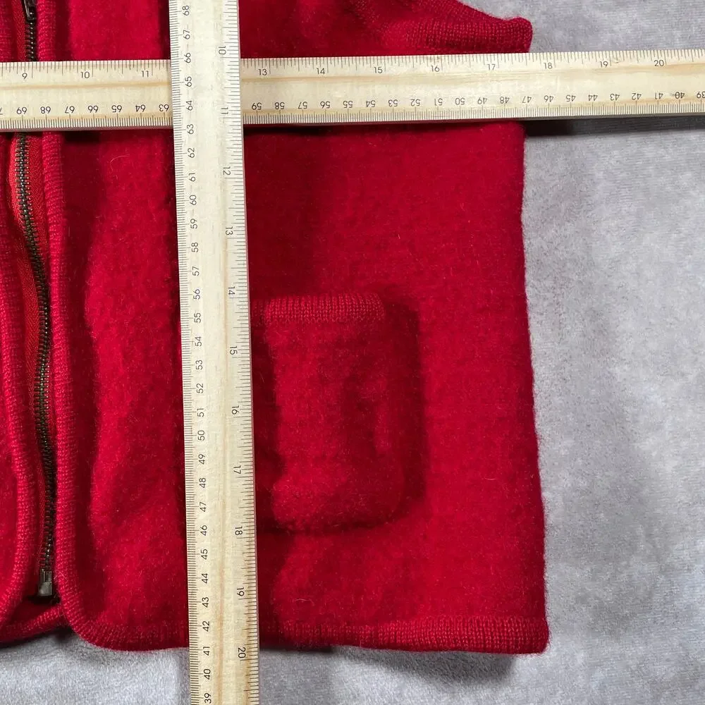 Vintage Women’s Fiorlini International Red Wool Sweater Vest